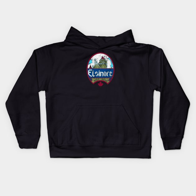 Elsinore beer 1983 Kids Hoodie by RileyDixon